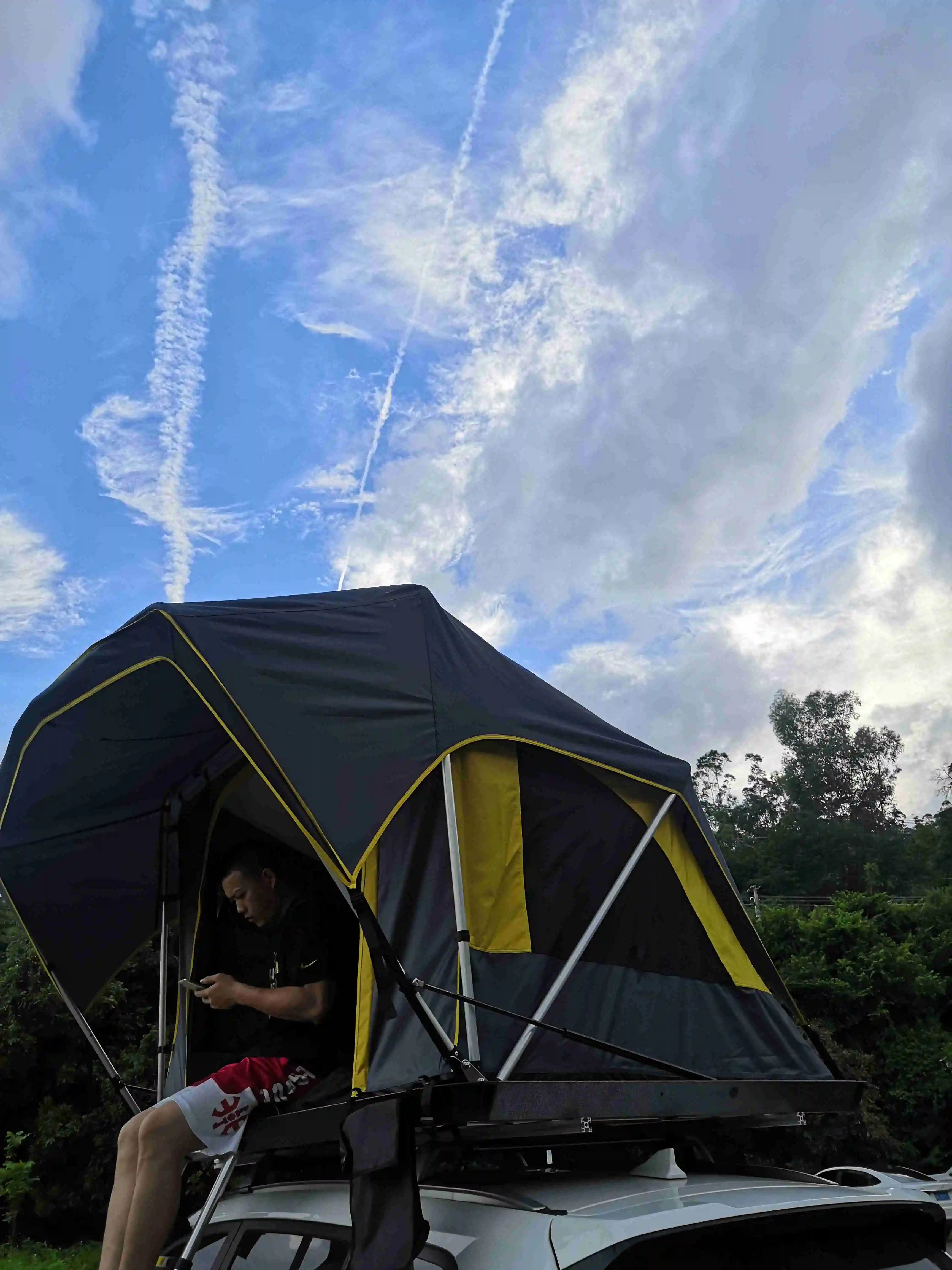 Aluminium Offroad Small Camping Trailer Roof Top Tent