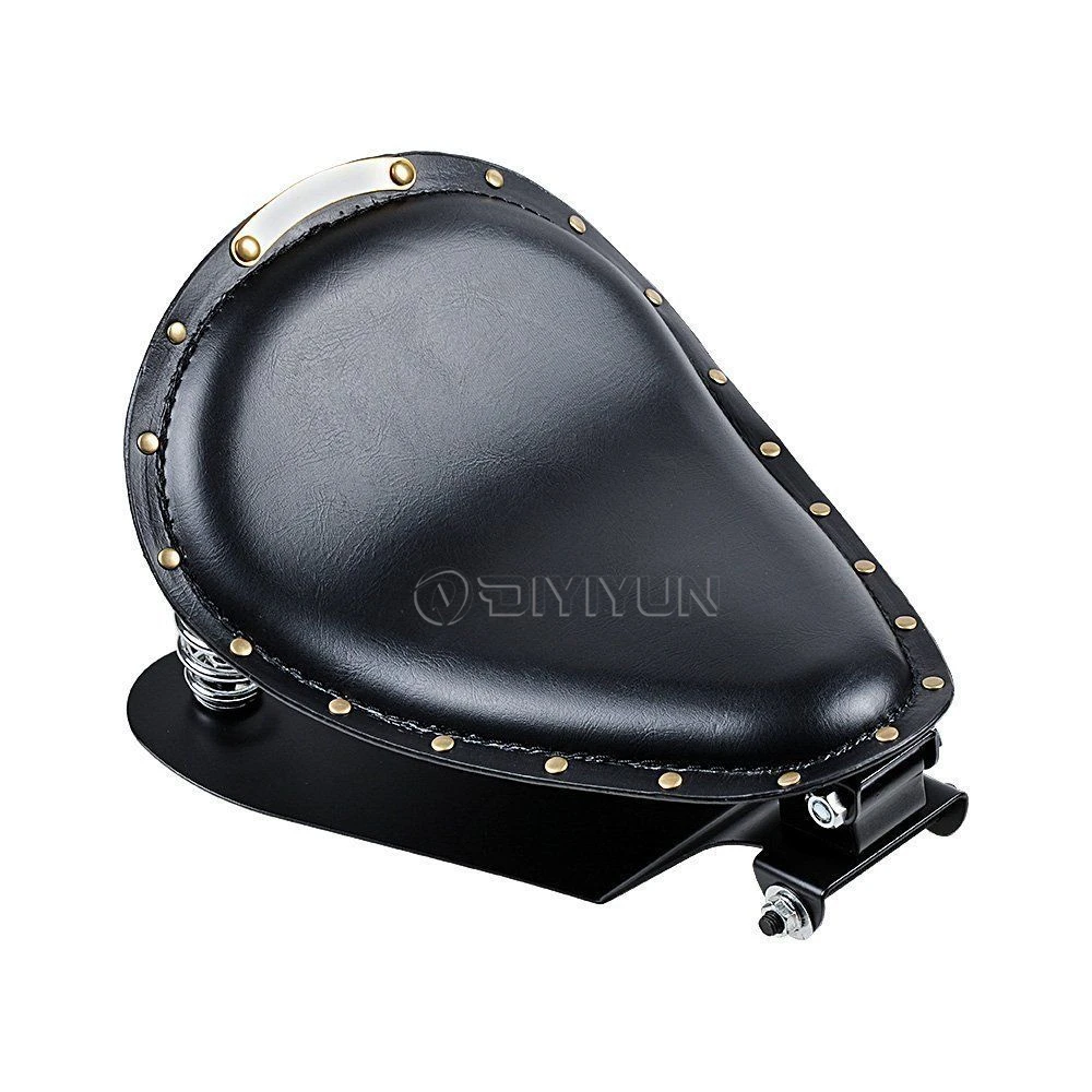 Selle Vélo Aspect Cuir Marron Avec Rivets - Rétro - Universelle - NEUVE