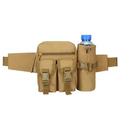 Custom New Design Camouflage Fanny Pack Running Water Bottle Outdoor Sport Waist Bag For Men