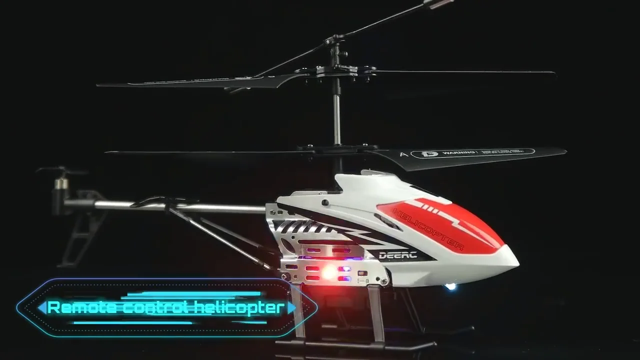 Deerc De51 Remote Control Helicopter 2.4ghz 3.5 Channel Altitude Hold