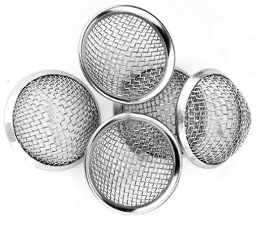 200 Pieces 5/8 Inch Brass Pipe Screens - 100% Brass With Storage Box