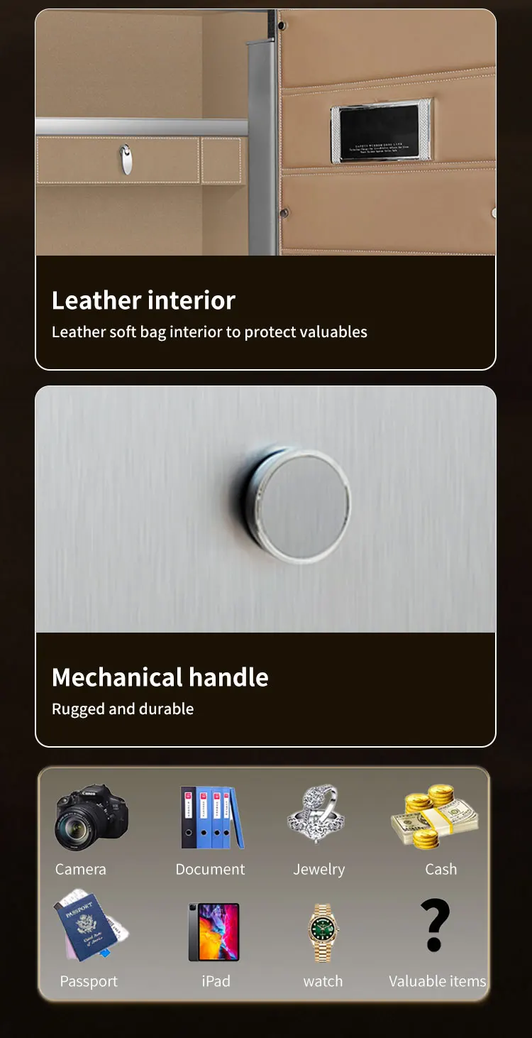 CEQSAFE Hot Selling TUYA APP WIFI Anti-theft Storage Cabinet Password Fingerprint Lock Safe Deposit Box details