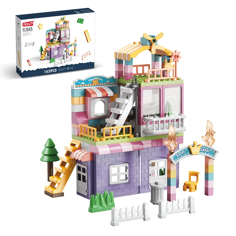 Bloques Juguetes Para NiÃ±as Castillos FEELO FL1645 162 Uds Villa