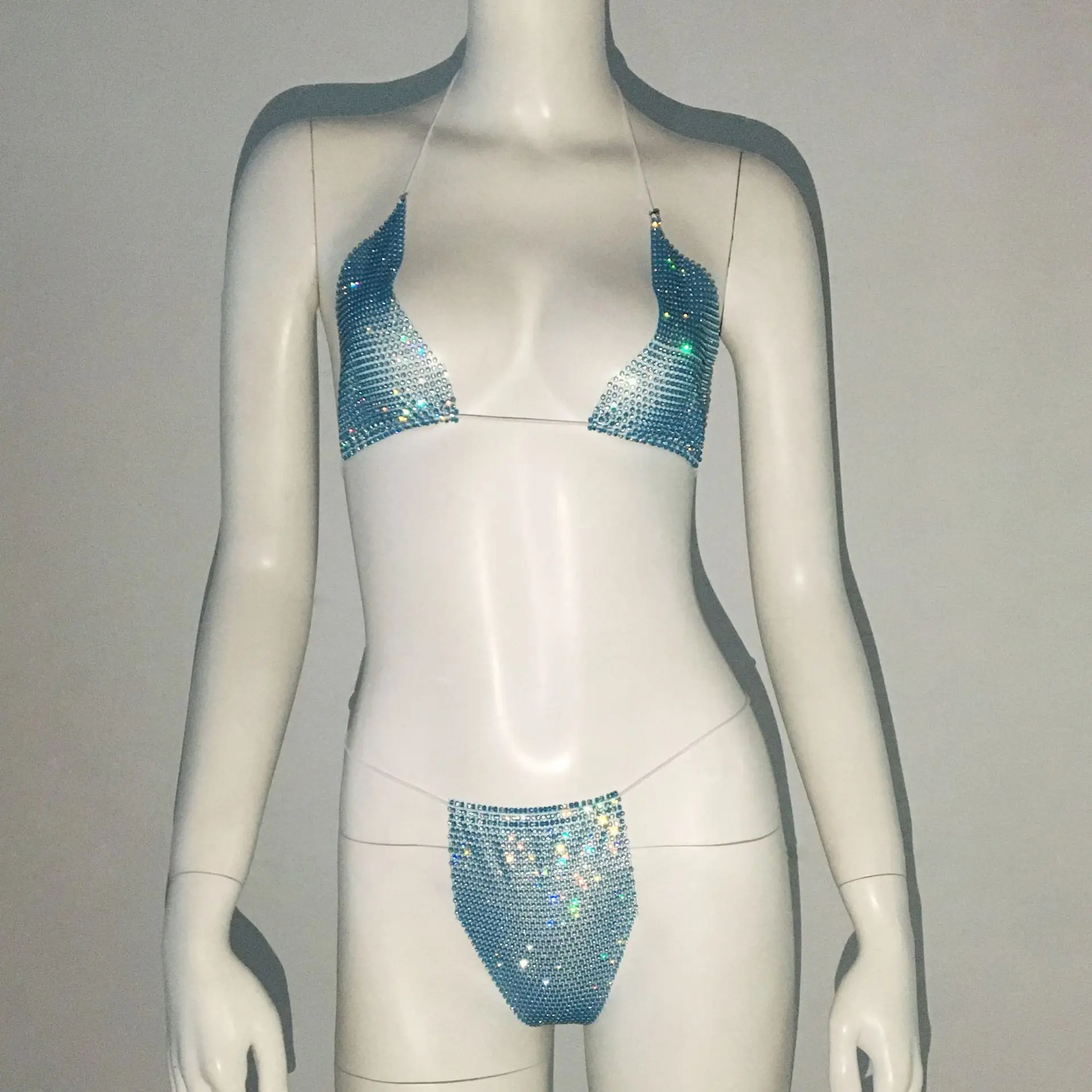Rhinestone Swimsuit Body Chain Sexy Underwear Sexy Jeweled Stripper