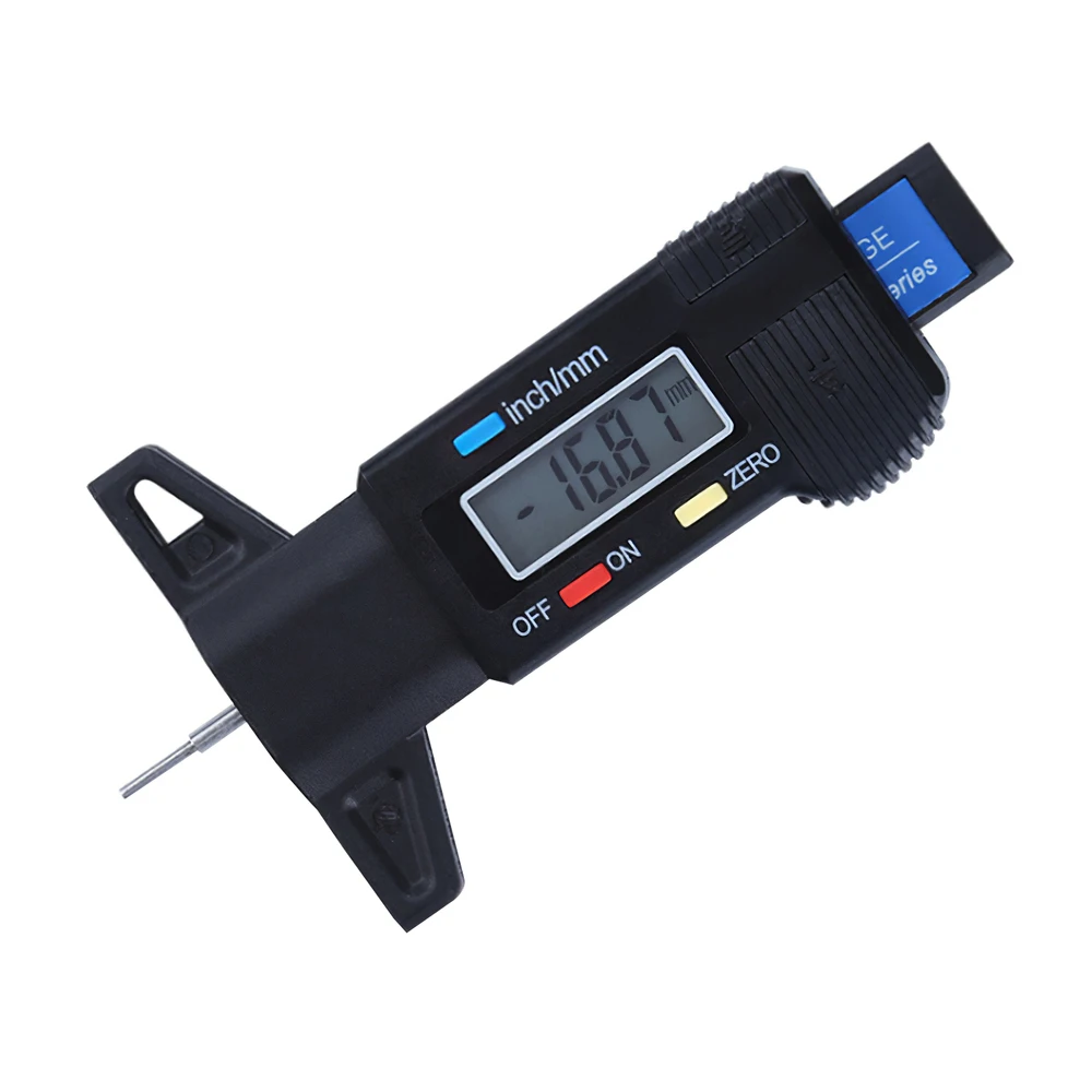 Digital Tire Depth Detection Ruler High Depth Gauge 0-25mm Thickness ...