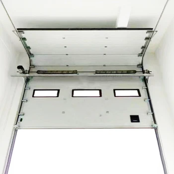 Modern Design Steel Industrial High-Rise Doors Polyurethane Insulated Residential Vertical Sliding Garage Doors for Interior Use
