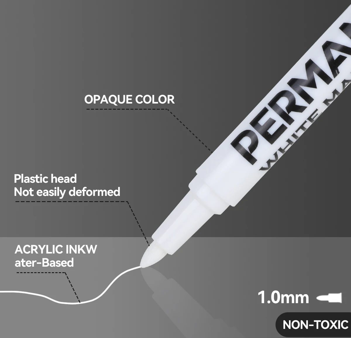 Быстросохнущие художественные маркеры Golka Doodle белый водостойкий маркер на масляной основе