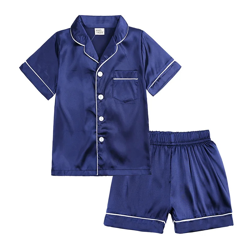 Custom Satin Silk Mommy and Me Pajamas Family Matching Outfits for