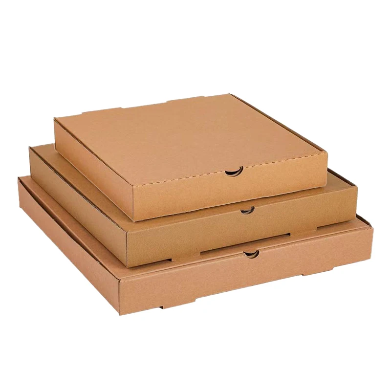 Wholesale Customized Printing of All Sizes of Kraft Paper French Fries Hamburger Pizza Box Containers