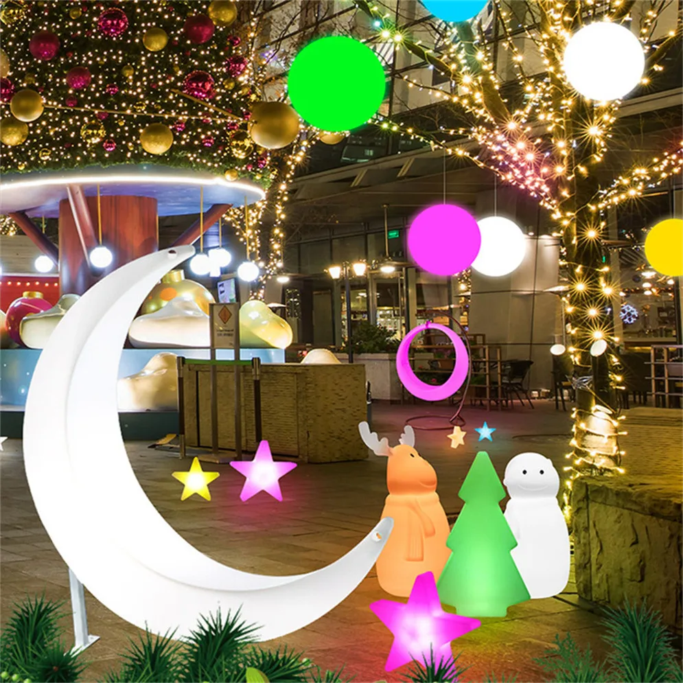 LED luminous Christmas ball solar charging RGB colorful lights wireless  remote control swimming pool courtyard garden landscape - AliExpress