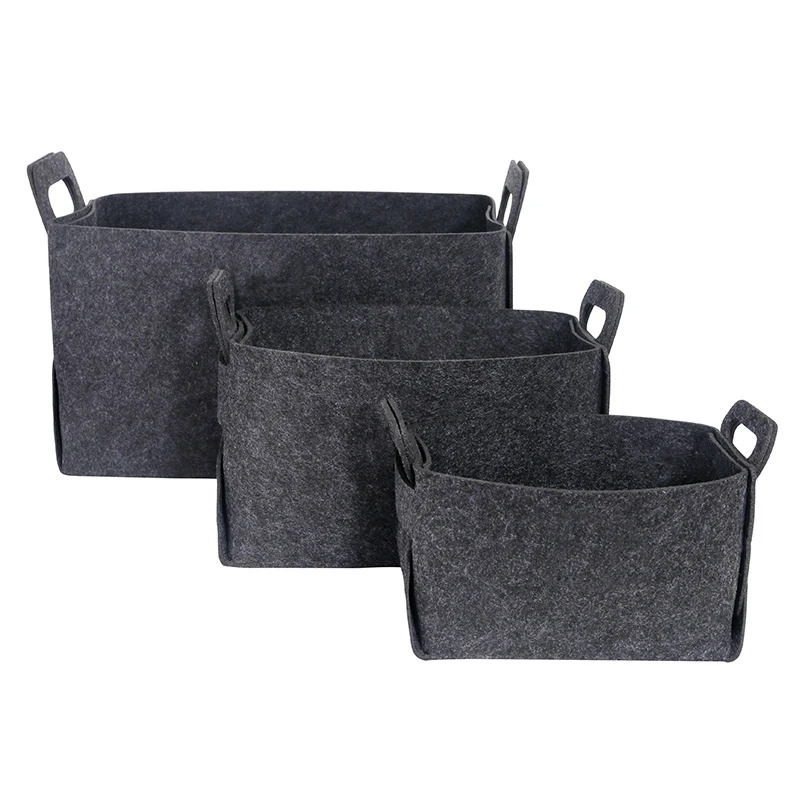 Custom Foldable Felt Laundry Storage Bag Bin Basket For Home Buy
