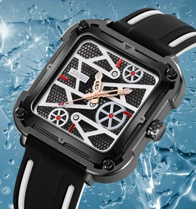 SKMEI Men's Luxury Limited Edition Quartz Watch with Stainless Steel Clasp 22mm Band Pointer Dial