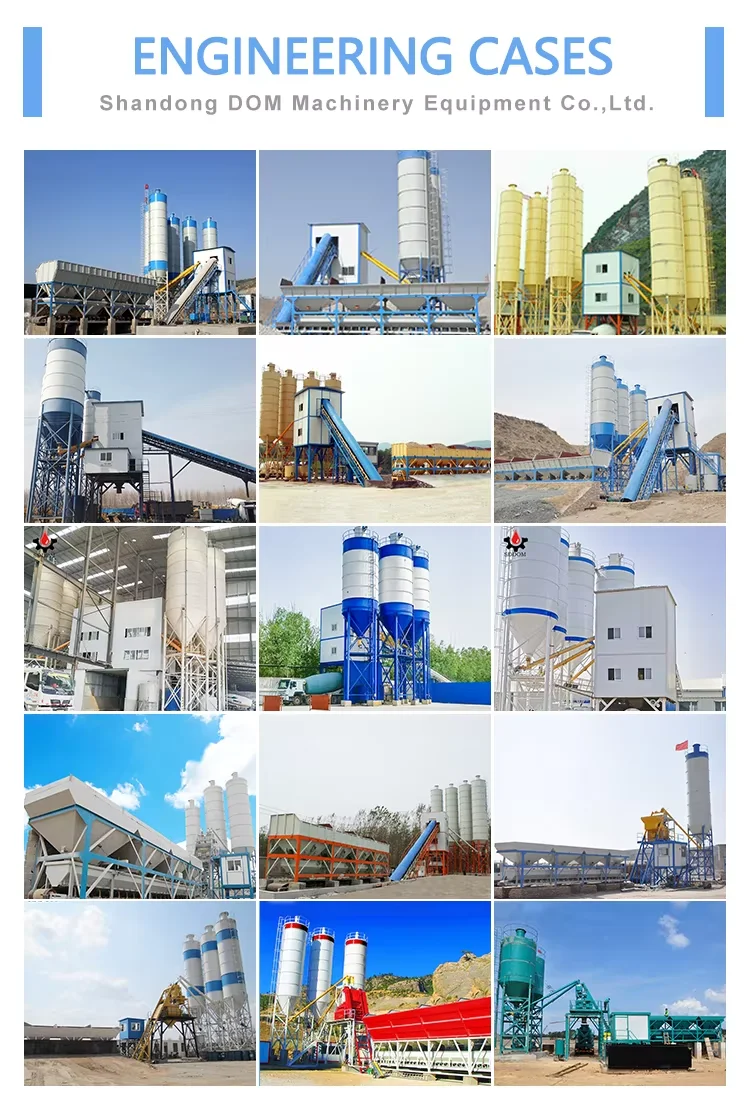 Fixed Mixing Plant Advanced Electrical Ready Mixed Mini 50m3/h Concrete Batching Plant Mobile Stabilized Soil Mixing Plant