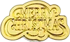 Gold Merry Christmas