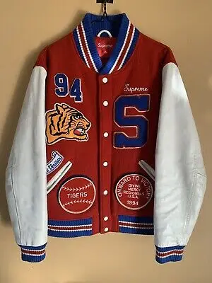 Custom Varsity Letterman Monogram Letter Jacket Genuine Leather & Wool with  Monogram Chenille Patches Premium LetterCustom® Handmade