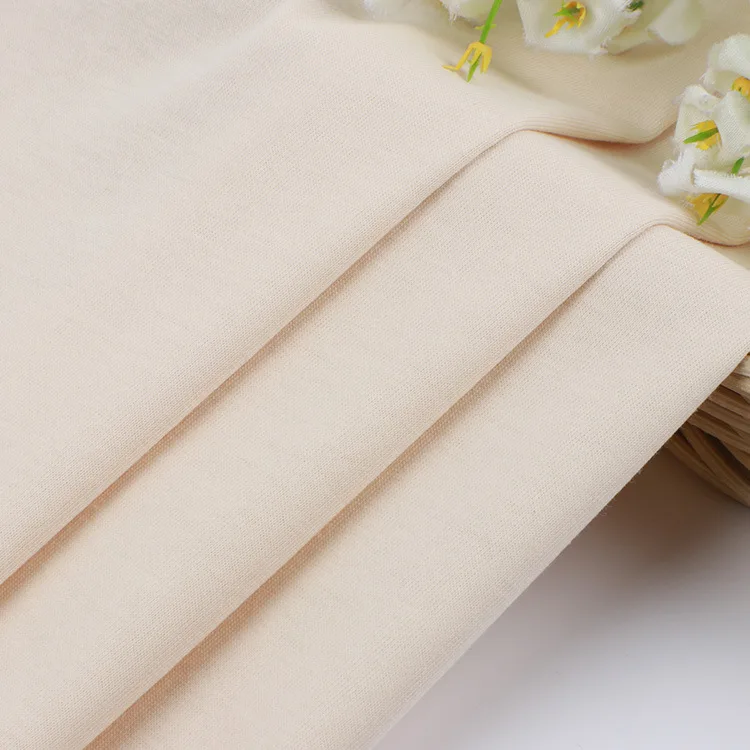 Конопляная хлопчатобумажная ткань 32s 130 г, чесаный хлопок, трикотажная ткань от пота, льняная ткань для весны и лета