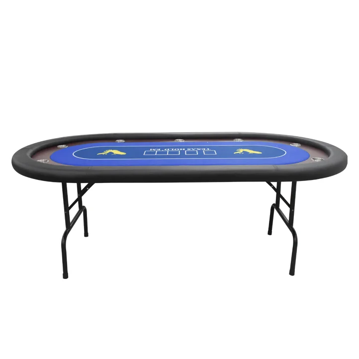 YH 10 мест Техасский покерный стол для казино складной покерный стол с мягкими направляющими и держателями стаканов