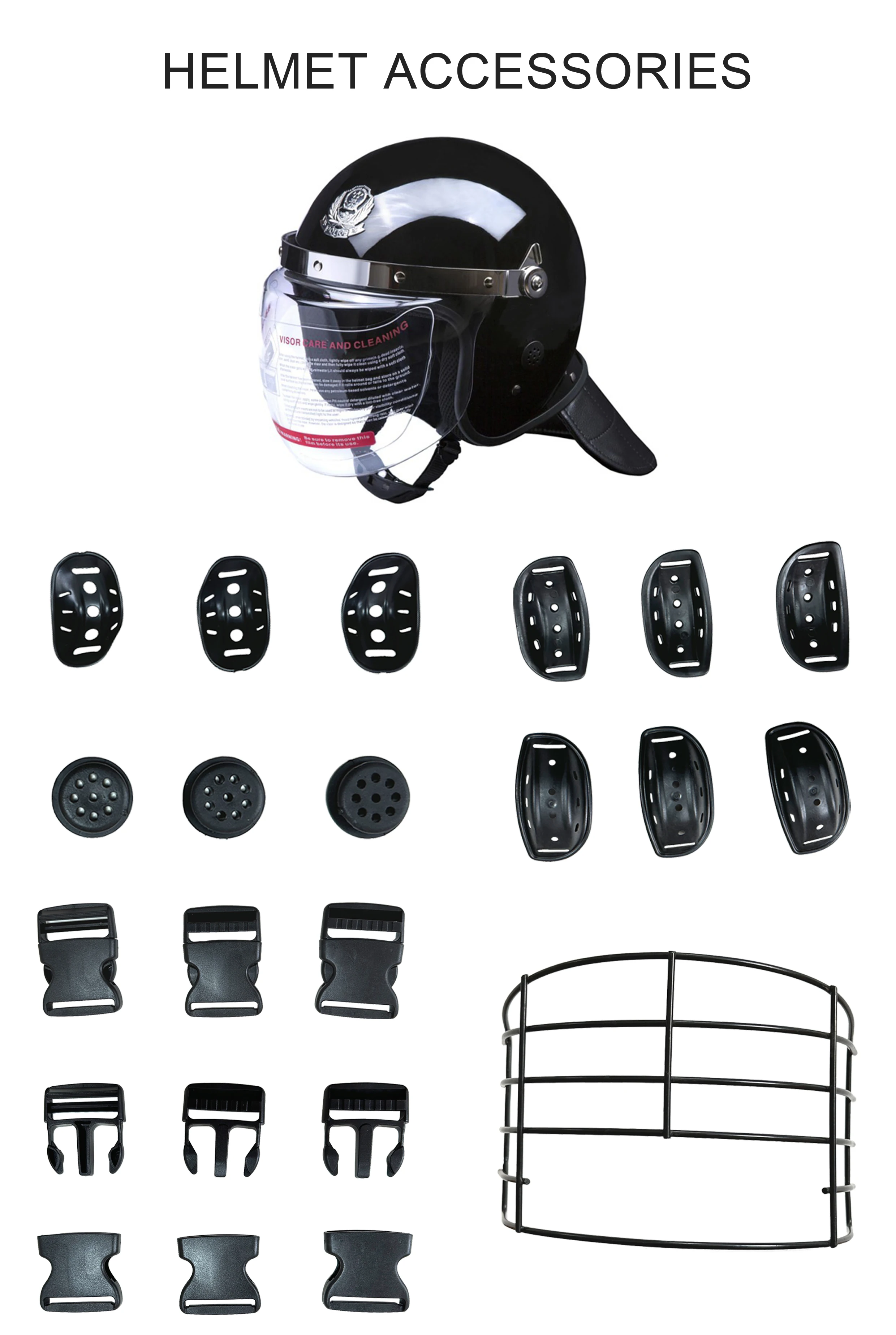 Casco tattico antiurto ad alta resistenza con visiera parasole, dispositivo di protezione individuale adatto ad ambienti di lavoro con sicurezza_voghion.com