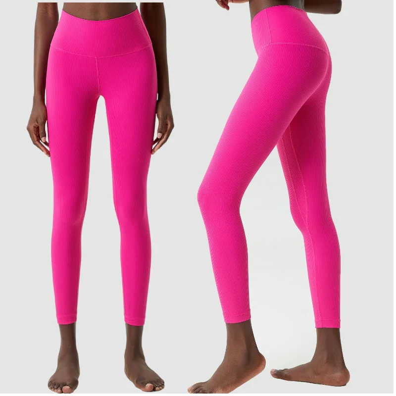 Women Willow Leaf Stripe High Waist Fitness Yoga Pants Women's Plus Size High Voltage Tight Leggings Quick Drying Running Pants