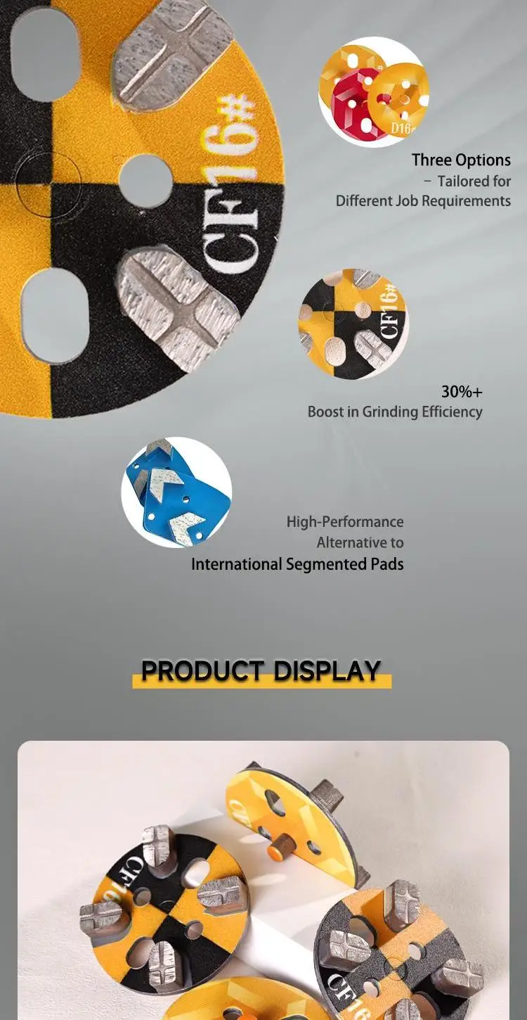 100mm 4'' 16# High Quality Concrete Floor Grinding Disc Diamond Grinding Plates for Multi Floor Type