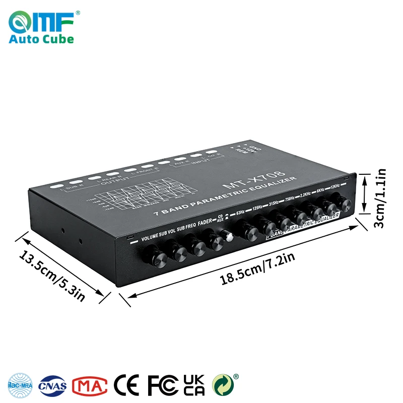 Car Equalizer Signal To Noise Ratio 75db Factory Special Offer New