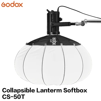 Godox CS-50T 50cm Lantern Quick-install Portable Round Shape Softbox Light for Bowens Mount Studio Flash Live LED Light detail image