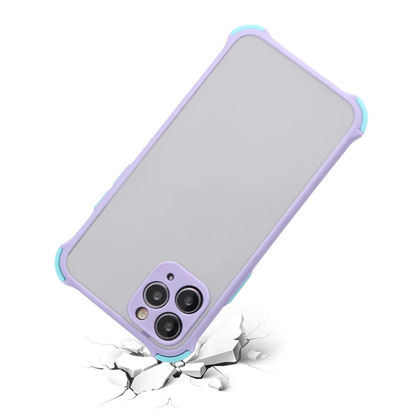 new design slim shockproof frosted clear 2 in 1 TPU PC cell phone case For IPhone 13 pro max mini