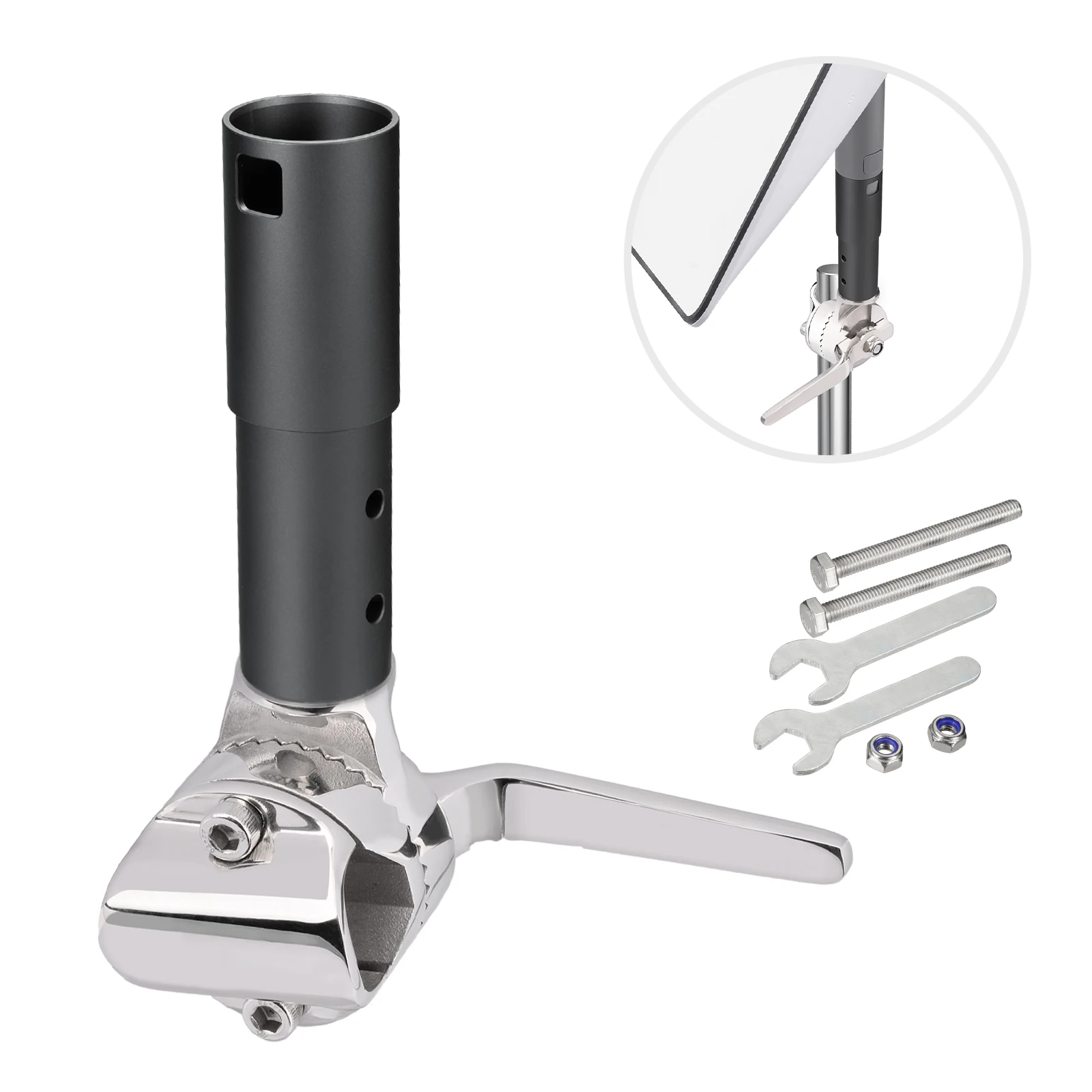 Supporto Parabola Per Antenna Starlink - Adattatore A U Regolabile Per Tubi 35-55mm - Foto 3