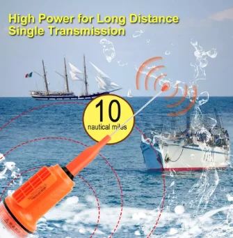 Long Communication Range  waterproof AIS net position meter AIS fishing net sounder tracking buoy net tracker