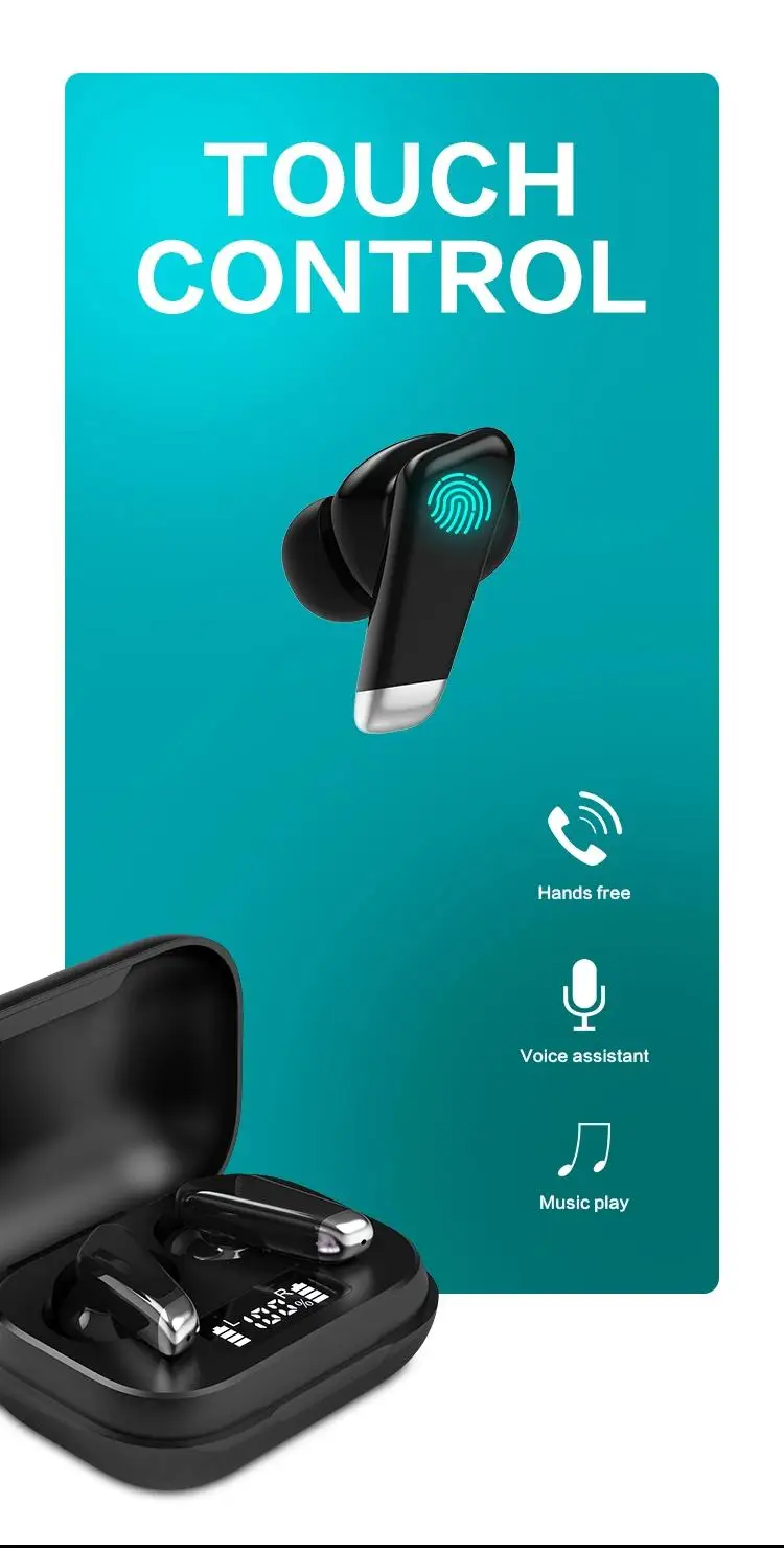 Handsfree wireless headphone earphone noise cancelling wireless headset earbuds