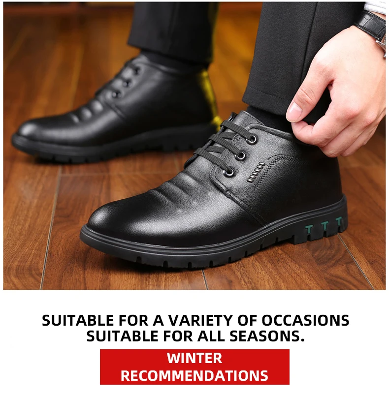 Ankle Faux Fur Winter Men Boots New Fashion Design Men Winter Boot Warm