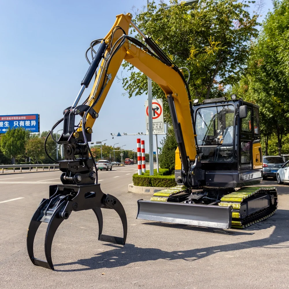 6,5 tona Мини баггер челична или гумена гусеница кабина Микро ископавач Кинески јефтини баггери CE EPA