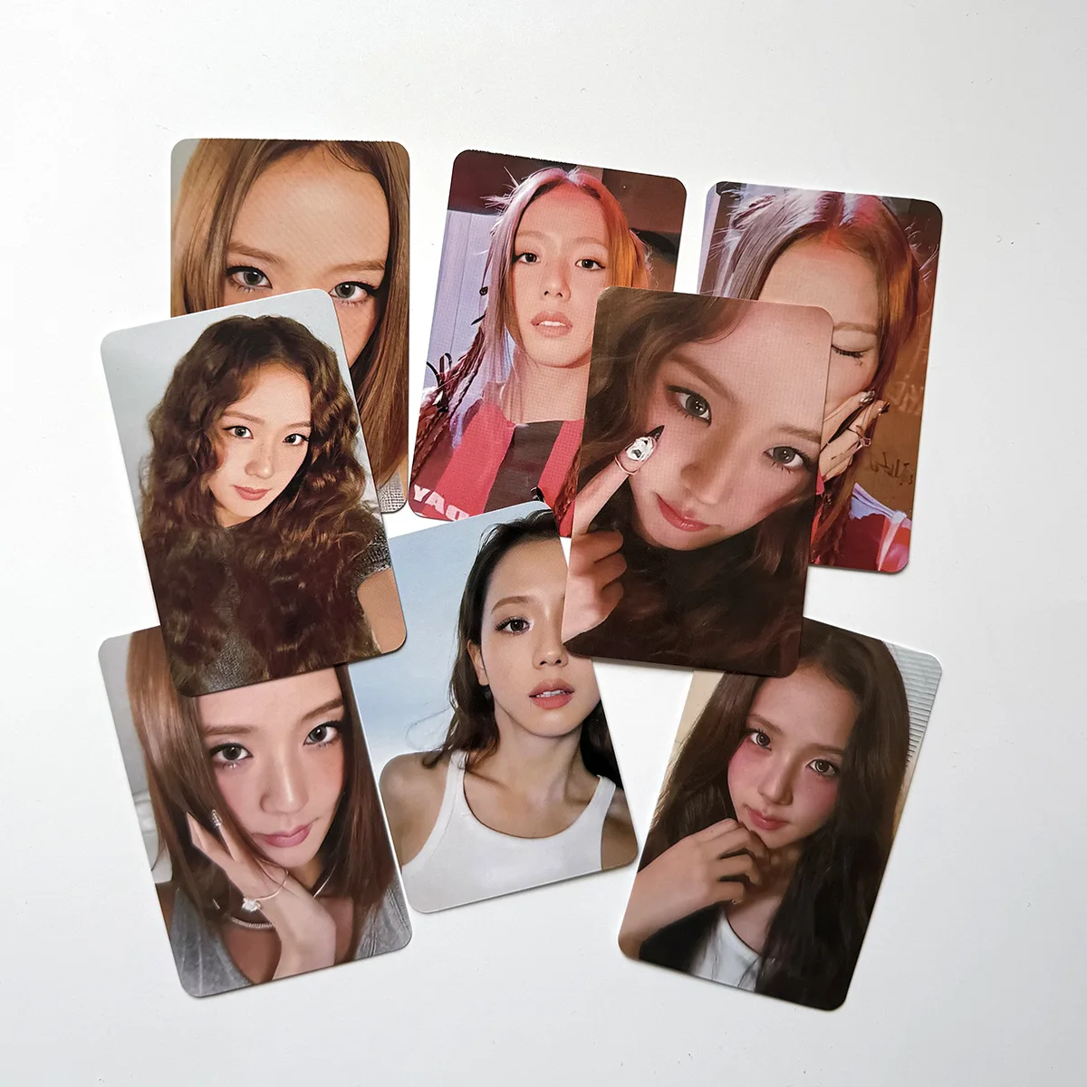 Kpop Kim JISOO Solo Holographic Card Album Double-sided HD