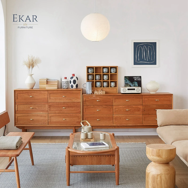 product ekar furniture wholesale wooden chest of drawers large wooden living room 9 drawer chest-59