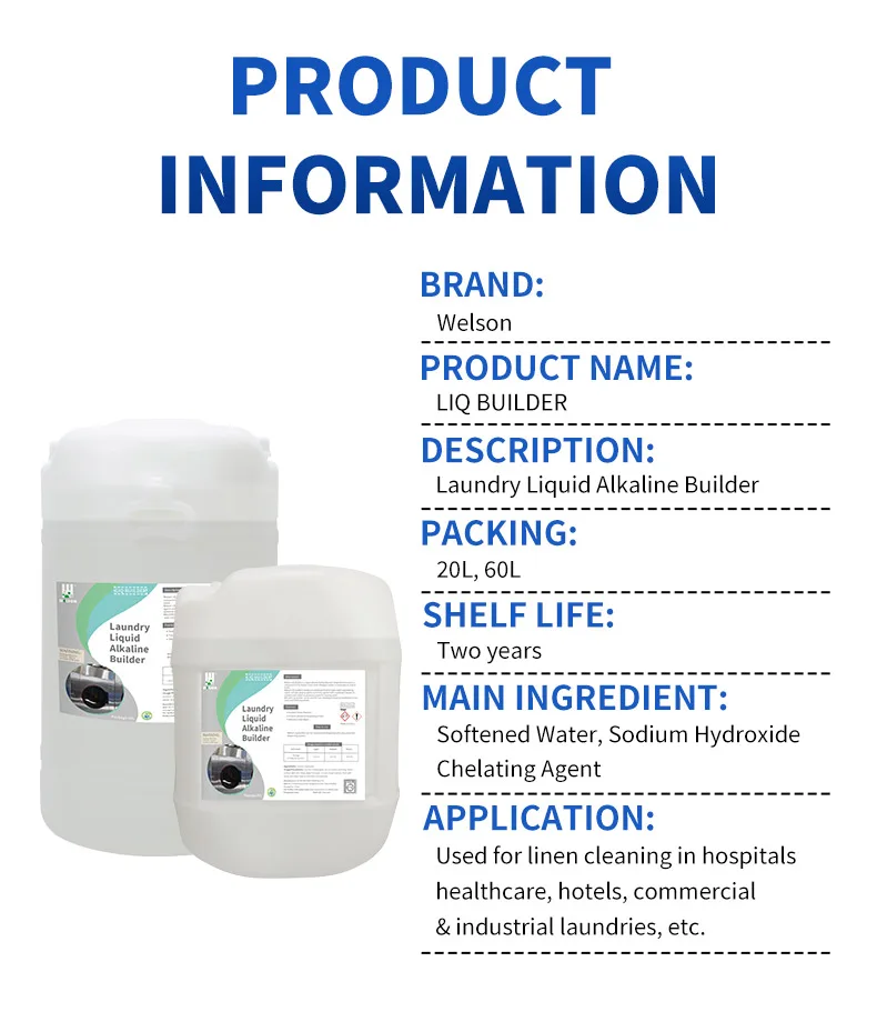 Commercial Cleaning Suppliesliquid Alkaline Builder Laundry Detergent