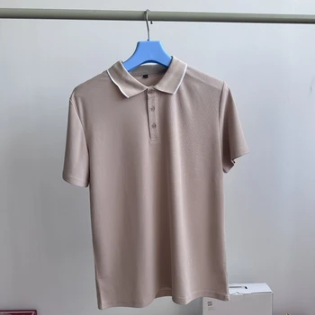 Exquisite Polo Shirt Short Sleeved Men's Summer Thin Half Sleeved Loose Casual Lapel Top T-shirt