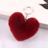 Vin rouge -8cm petit coeur pêche
