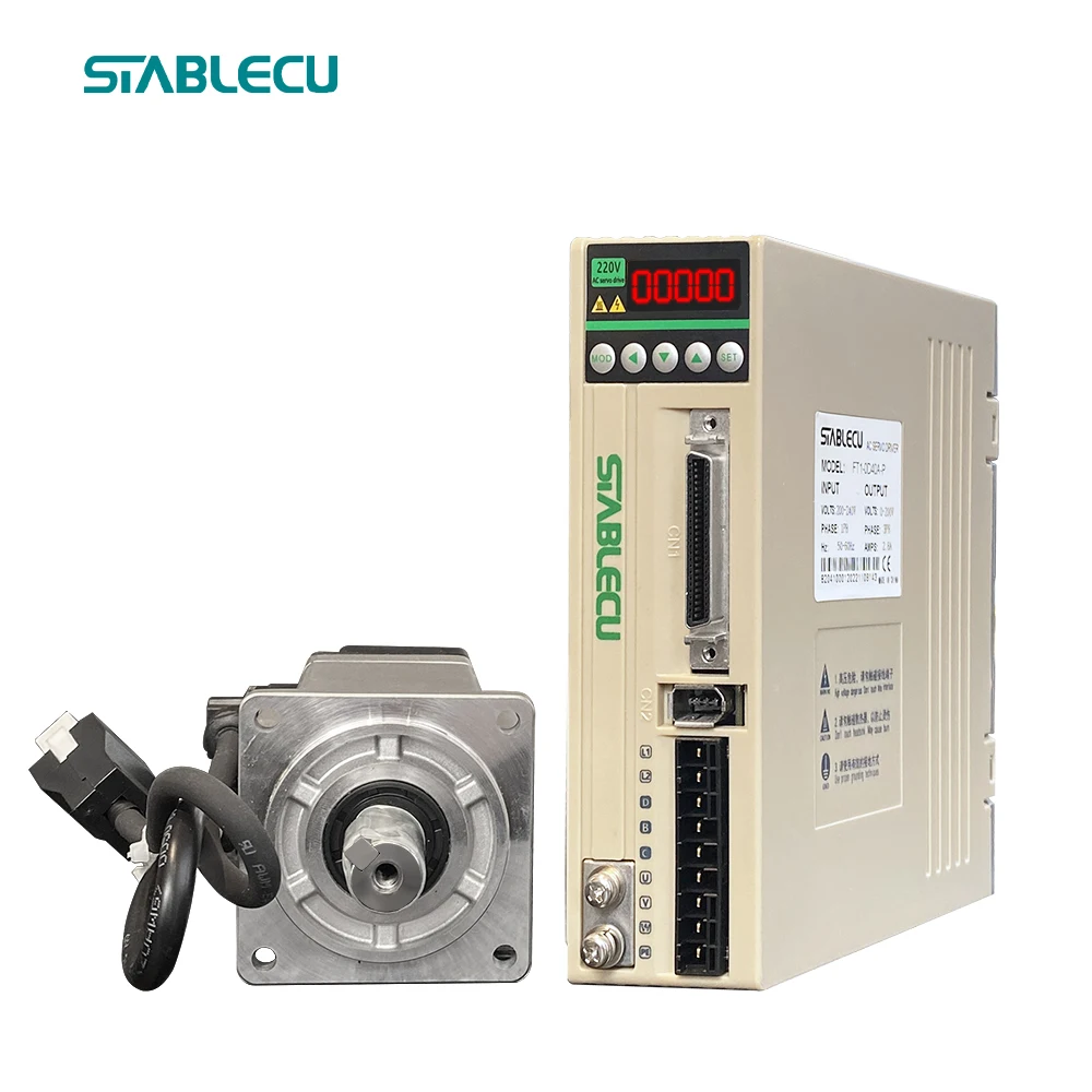 Mini AC Reversible 30nm Induction Servo Motor Single & 3-Phase 0.75kw 1kw 2kw for Wood Pellet Stove Burner Waterproof