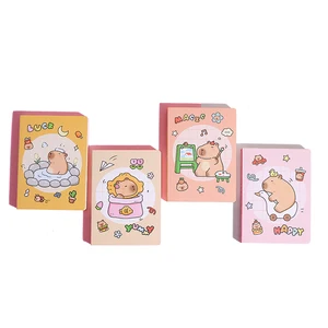 Popular Hot Sell Low MOQ Stock Cute Capybara Stationery A7 Mini Pocket Notebook with Display Box