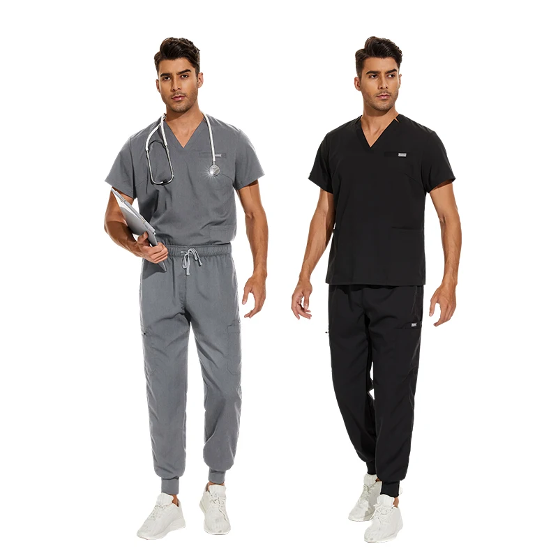 Customize Fashionable Hospital Uniform Top Stretch Scrub Sets Women