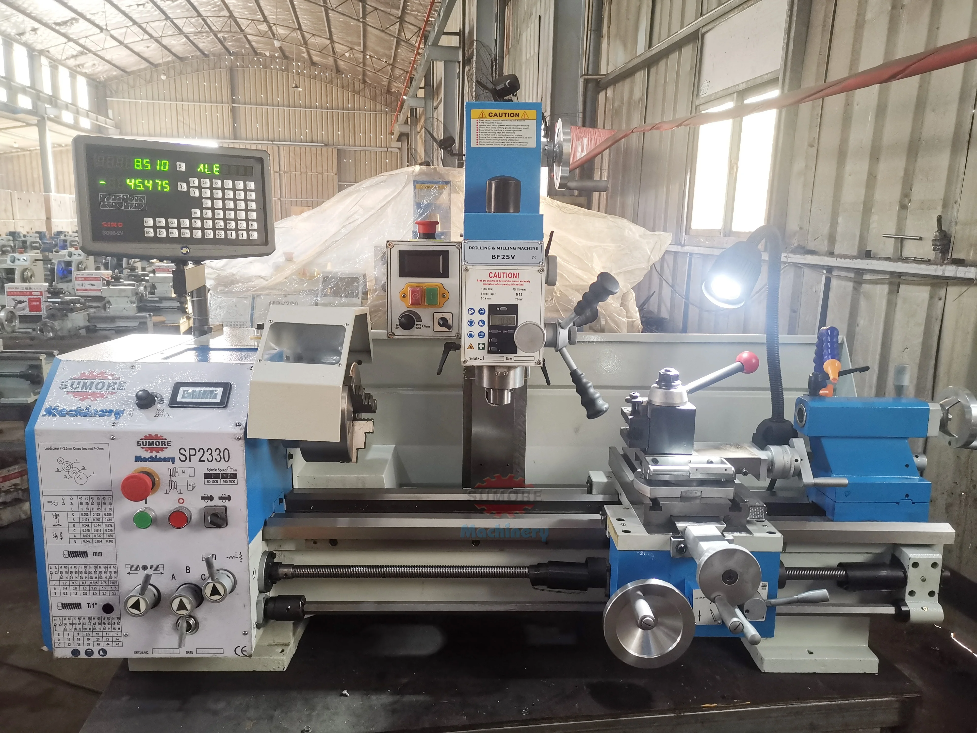 SP2306 Milling Lathe Combo Machine Fraisage Tour Combinaison