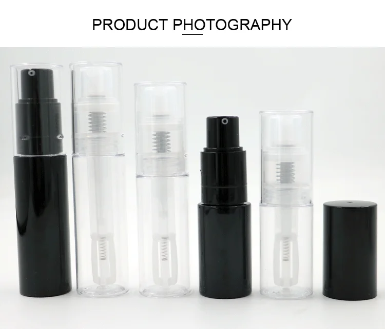 High Quality Luxury 35ml 50ml 60ml Clear White Black Baby Talcum Dry