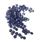 Synthetic cubic zirconia gemstone niel gems cz dark blue zircon round cutting loose stone tanzanite prices
