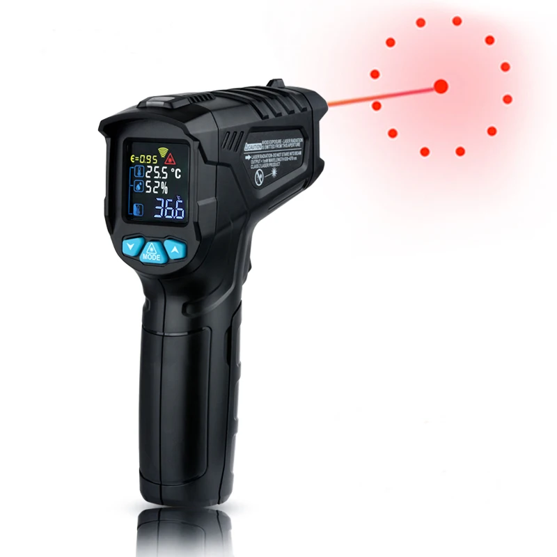 Digital Infrared Non-Contact Laser Thermometer Hygrometer Imager