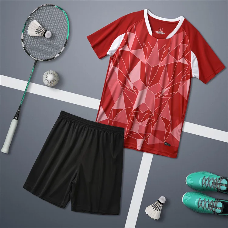 Wholesale Latest Designs Badminton sportswear 100% polyester Fashion Badminton sportswear Dyestuff sublimation