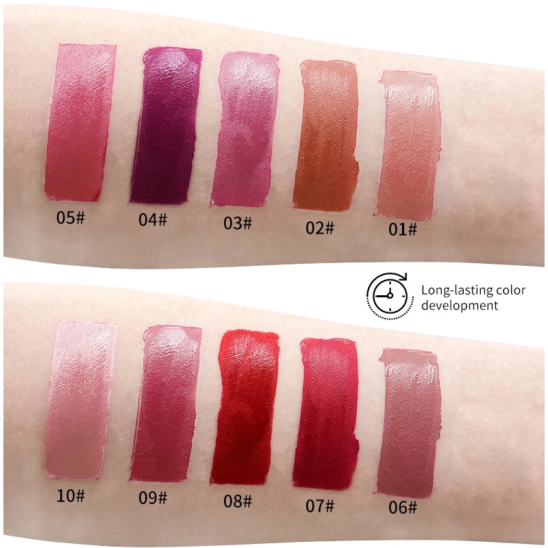 Оптовая продажа блеск для губ частная этикетка Матовая жидкая помада водонепроницаемая легкая глазурь стойкий 12 видов цветов Блеск