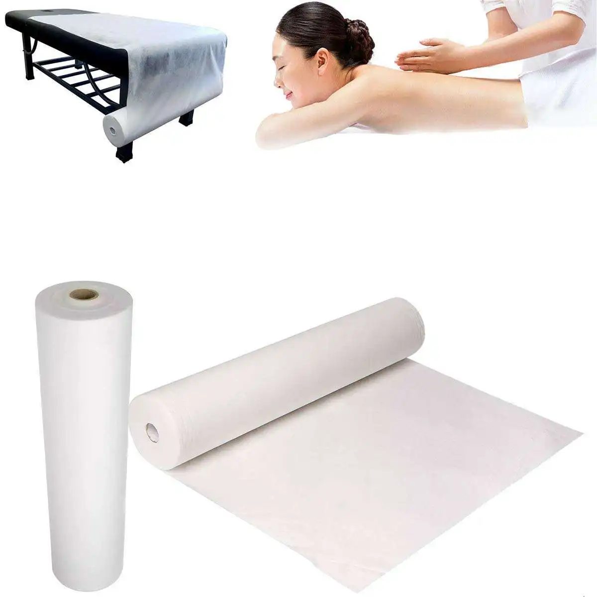 Disposable Recycle PP Non Woven Fabric Bed Sheet for Hospital