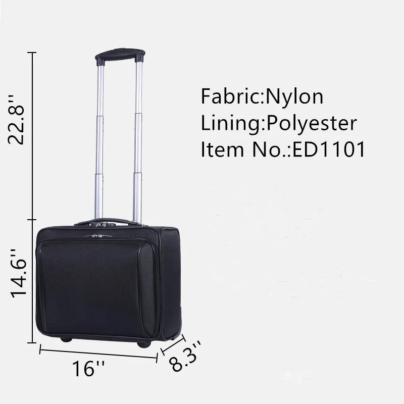 Bagaglio A Mano Gratuito Con Ruote Sotto Sedile Easyjet 45x36x20 Ironik Nero