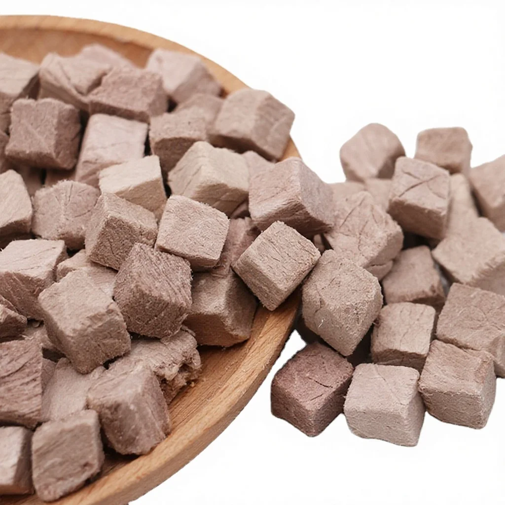 product organic high protein freeze dried meat cube treats dog large duck beef liver grass egg yolk snack all breeds433-2