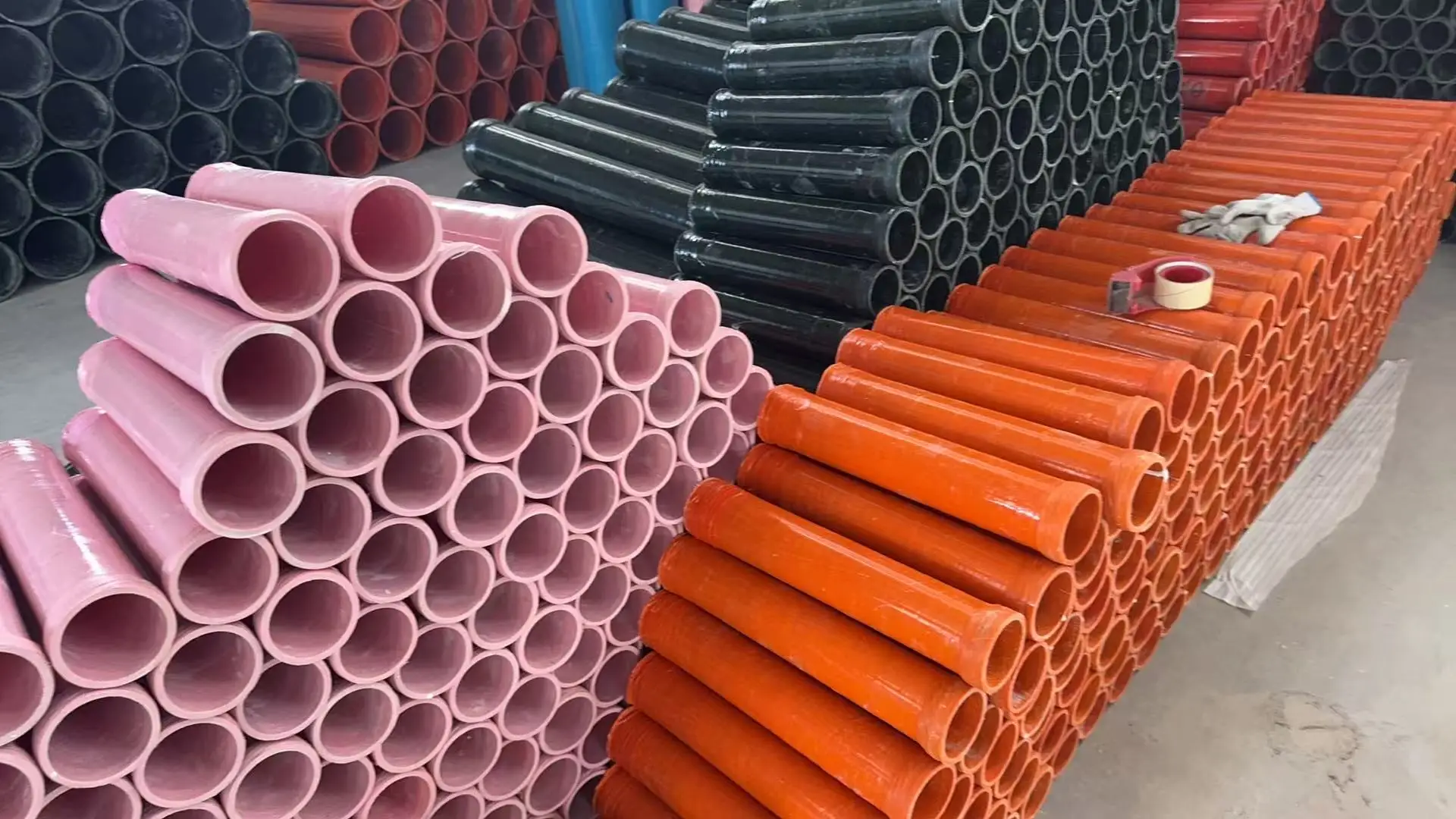 Fiberglass Tube Cylinder Display Pyrotechnic Musical Mortars Plastic Shooting Fireworks with Sparkler Effect Glass Fiber